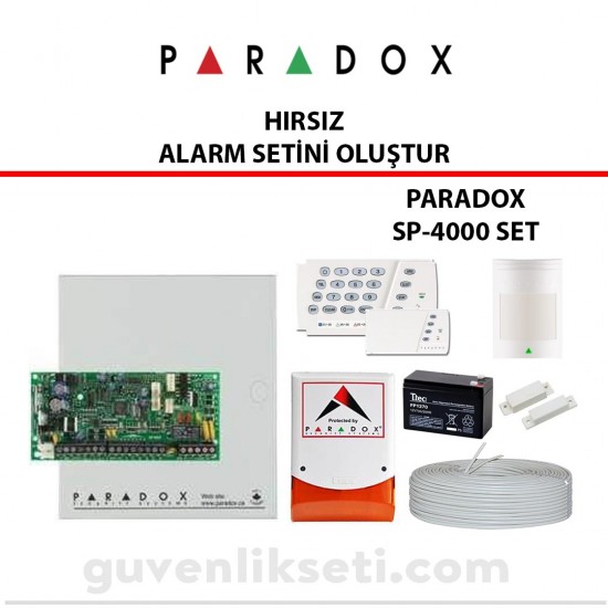 Paradox SP-4000 Kablolu Alarm - Kendi Setini Oluştur